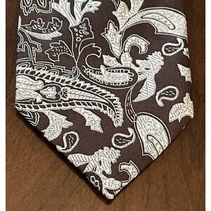 Enrico Venturi Cravatte Brown 100% Silk Men’s Neck Tie